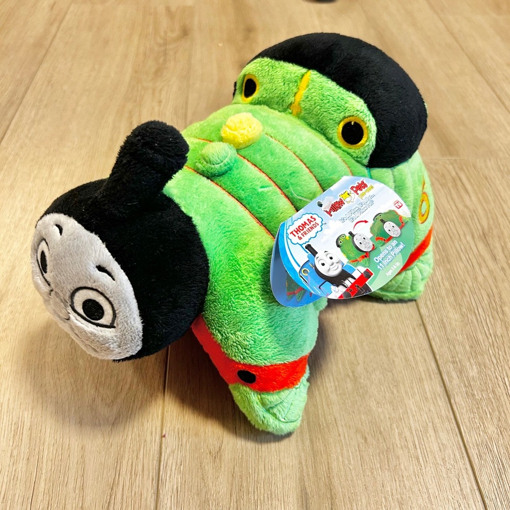Thomas & Friends Percy Pillow Pets Pee-Wees 11 Inch Plush Green Train Toy NWT